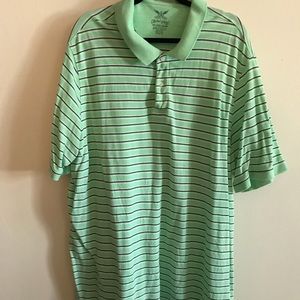 Men’s 3XL Mint green stripped Polo